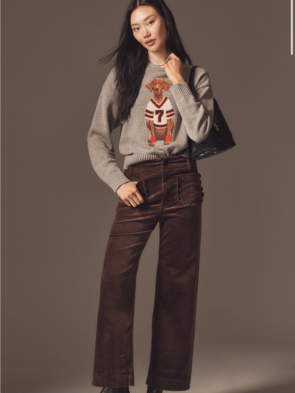 Anthropologie Maeve Colette Corduroy Cropped Wide Leg Pants - Size 24P - BNWT